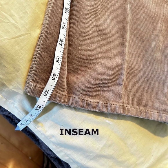 NEW PHOTOS! CORDUROYS, DENIM BOOTCUT, TAN, SIZE WOMEN 26W, STRETCH FABRIC, FLY - Picture 6 of 16